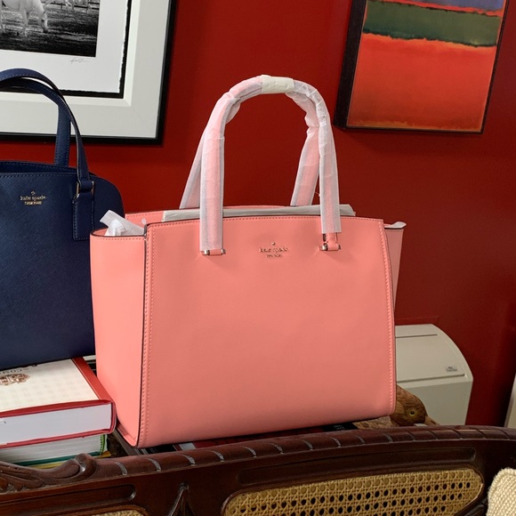 Kate Spade NWT large Satchel Bag Coral Pink!! - Picture 5 of 8